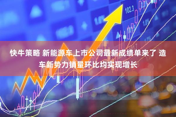 快牛策略 新能源车上市公司最新成绩单来了 造车新势力销量环比均实现增长